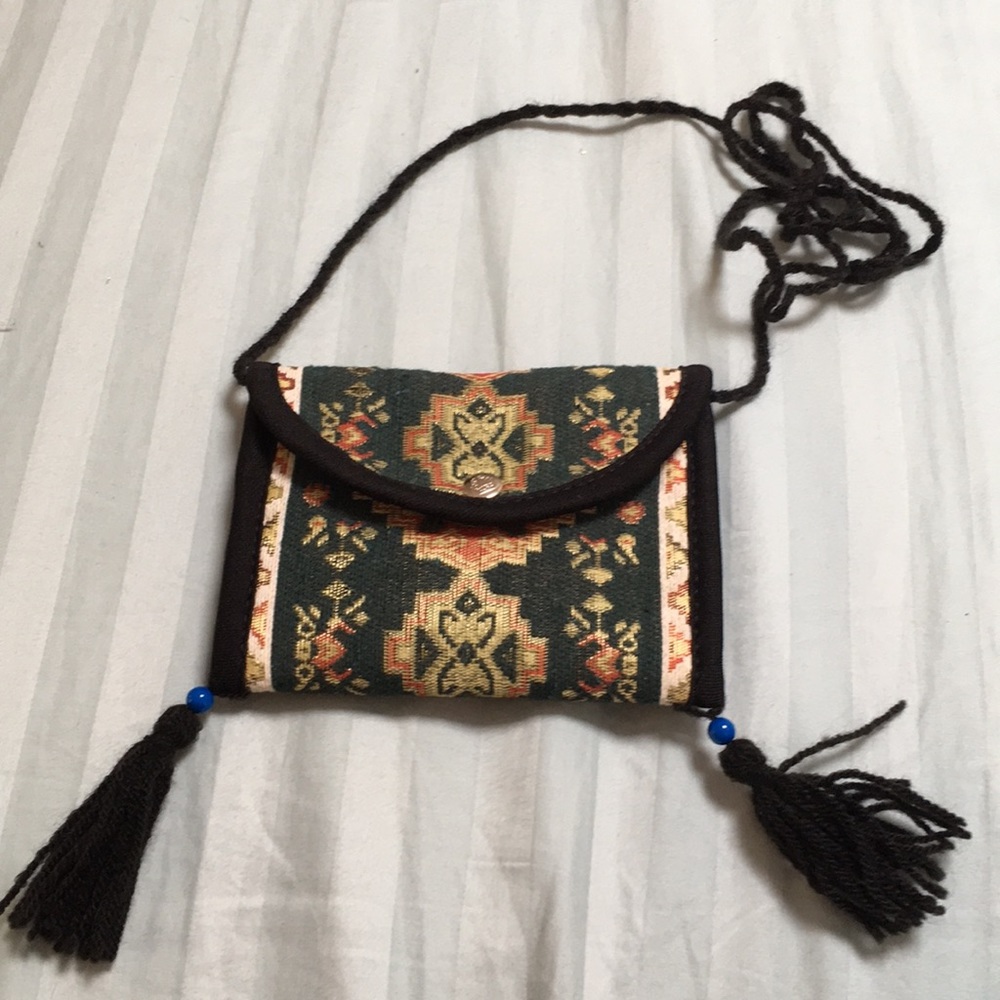 🌑 NEW Earthy Tribal MultiColor Crossbody Purse🌑 - Picture 1 of 6